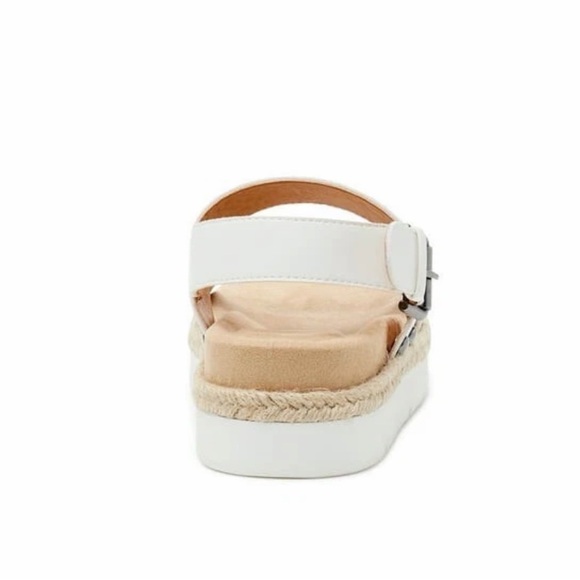 ❤️Time and Tru White Platform Espadrille Sandals New size 9.5 Comfort Flatform - Picture 8 of 10